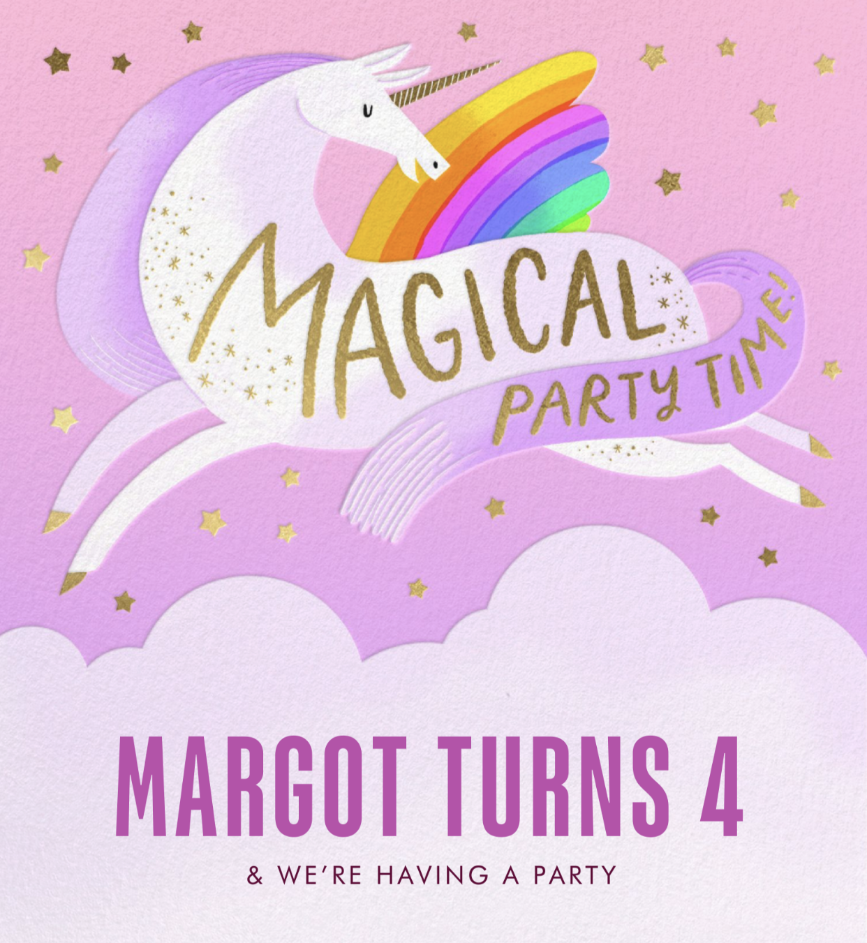 Magical Party Time - Margot Turns 4
